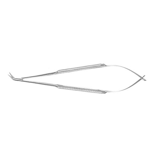 Micro Vascular Scissors, Extra Delicate, Round Handle, 7" (17.5 Cm), Angled 120 Degrees, Fine, Thin 10.0 Mm Blades